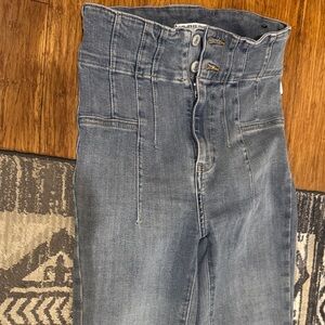 Free People High Rise Gray Jeans